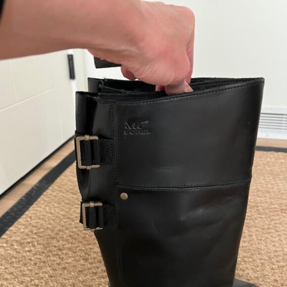 Sorel Slimpack Riding Tall Winter Equestrian Boot - Black 10.5 - Picture 3 of 8